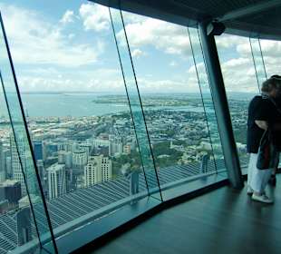 Blick zur Bucht, vom Sky Deck 60. Etage