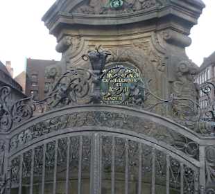 Auf der Museumsbrücke in Nürnberg