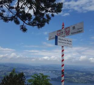 Beschilderung am Hammetschwandlift