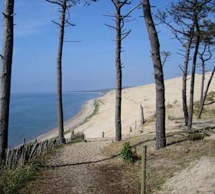 Accès du camping à la dune du Pilat