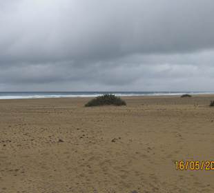 Strand von Cofete bei Regen