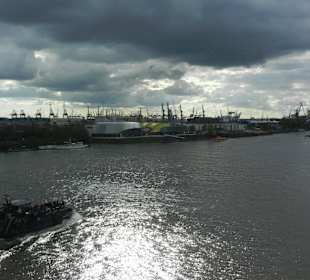 Blick von der Elbphilharmonie 