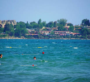 Vom Sunrise Richtung Side am Strand