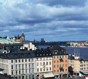 Blick vom Katarinahissen auf Stockholm