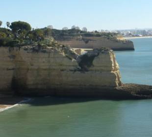 Blick zur Praia de Nossa Senhora da Rocha