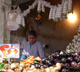 Auf dem Gemüsemarkt