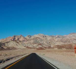 Zufahrt zum Artist's Drive