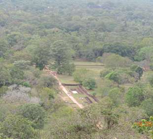 Rundblick vom Sigiriya Felsen