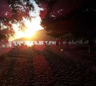 Den schönen Sonnenuntergang vom Auro (Bar) aus!