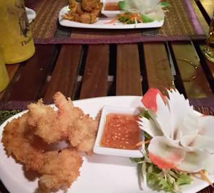 Vorspeise frittierte Garnelen