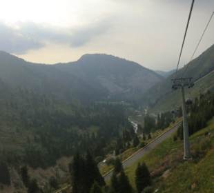 Almaty Skigebiet Chimbulak Talfahrt