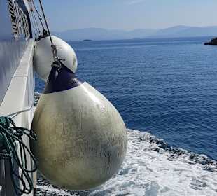 Ab gehts von Lefkimmi nach Paxos