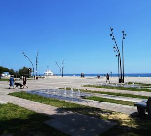 Der Zentralbereich der Strandpromenade