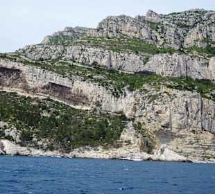 Rückfahrt an der Küste der Calanques