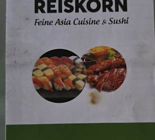 Reiskorn mit Adresse usw.