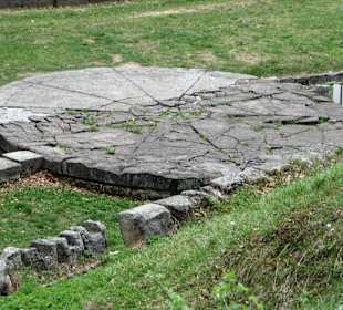 Andesite solar disk  at Sarmizegetusa regia