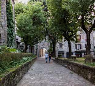 Bergamo -jedna z uliczek starego miasta