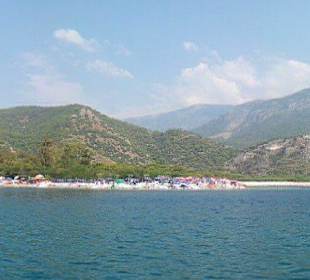 Ölüdeniz vom Trettboot aus geshen