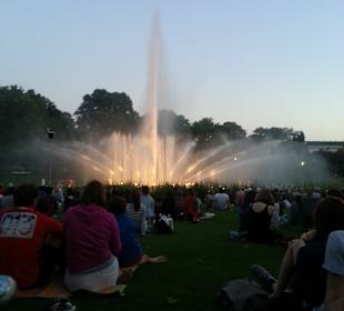 Pokaz fontann w Planten und Blumen