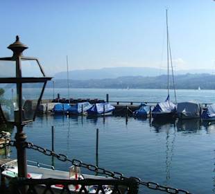 Blick auf den Zürichsee bei Obermeilen