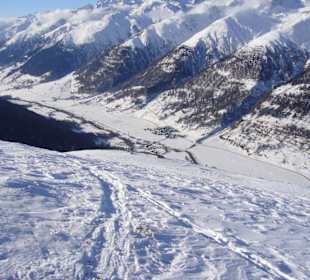 Ansichten und Aussichten bei einer Winterwanderung