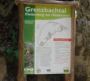 Einstieg Klettersteig