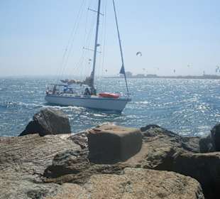 Ausblick vom Wellenbrecher