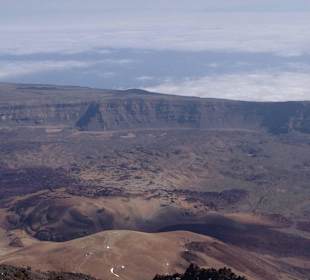 Blick von der Seilbahn nach unten 