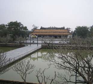 Gebäude in der Kaiserstadt in Hue.