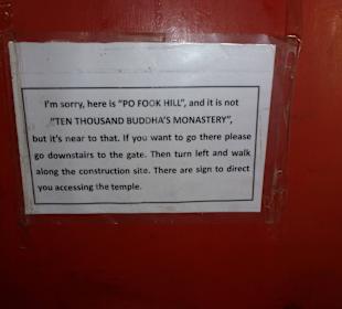 Informacja, gdzie jest 10000 Buddhas Monastery