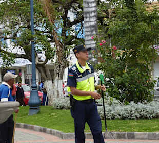 Die Polizei ist überall präsent
