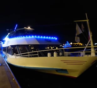 Die MS Hammonia am Abend bzw. in der Nacht