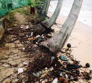 Bophut Beach während der Monsunzeit