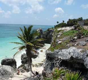 Tulum Klippe und Meer