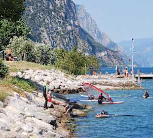 Der Strand vom Campione auch für Hunde erlaubt