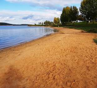 Entlang dem Badestrand