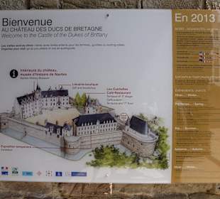 Schild Schloss Nantes