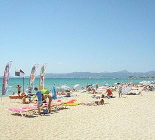 Der Strand ist ca. 450m vom Hotel Don Miguel entfernt.