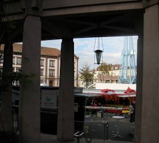 Blick auf den Wochenmarkt
