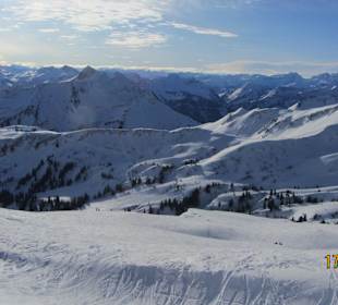 Ausblick von der Piste am Ragazsessellift