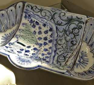 Spargel-Abtropfschalen im Spargelmuseum