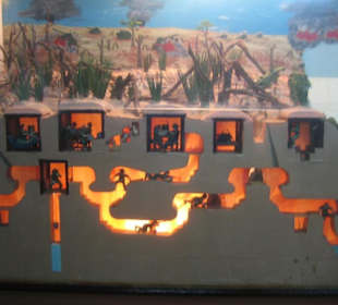 Modell des Tunnelsystems von Cu Chi.