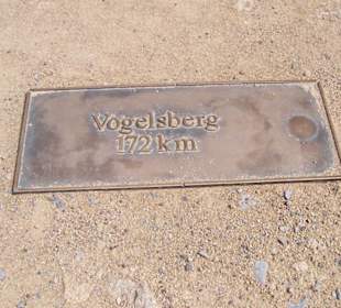 Entfernung vom Brocken zum Vogelsberg