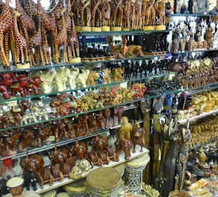 Typischer Laden zum Einkaufen von Souveniers