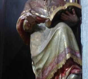 Detail an der Kanzel in Santa Ana, Las Palmas