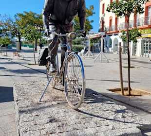 Denkmal für d. Arbeiter auf d. Fahrrad in Chiclana