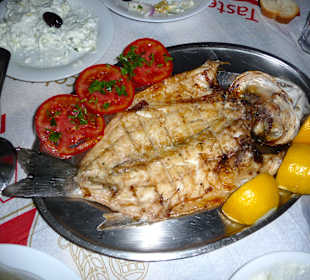 Gegrillter Fisch ...