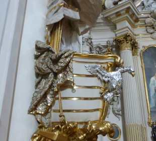 Die Kanzel der Visitantinnen-Kirche