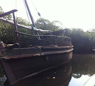 Dhow auf dem Ramisi river