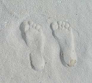 One foot island impronte